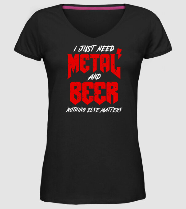 Nothing else matters model negru pe tricou