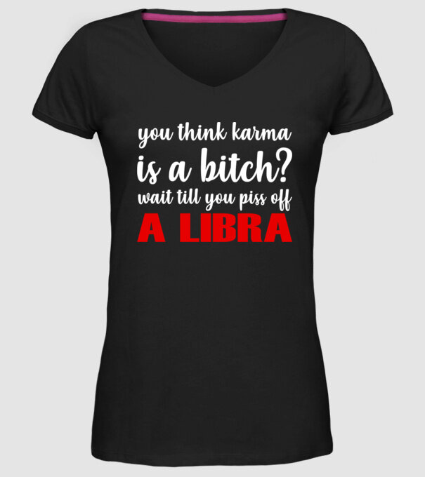 Piss of a LIBRA model negru pe tricou