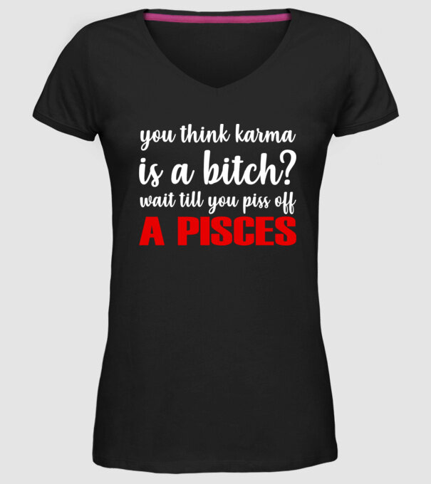 Piss of a PISCES model negru pe tricou