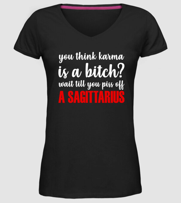 Piss of a SAGITTARIUS model negru pe tricou