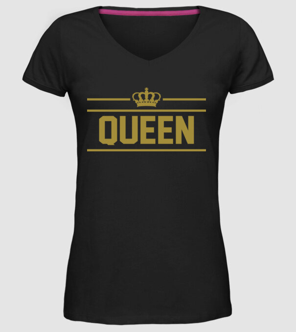 Queen model negru pe tricou
