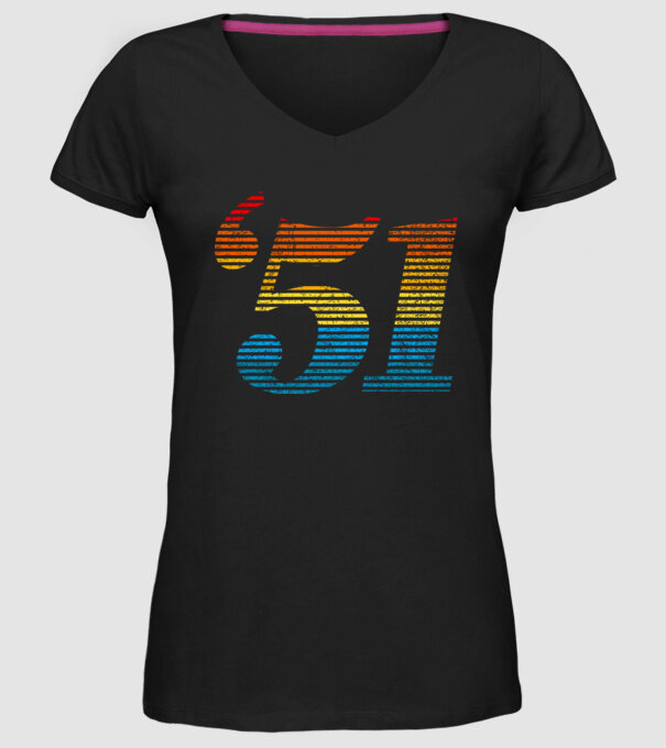Retro Birthday 1951 model negru pe tricou