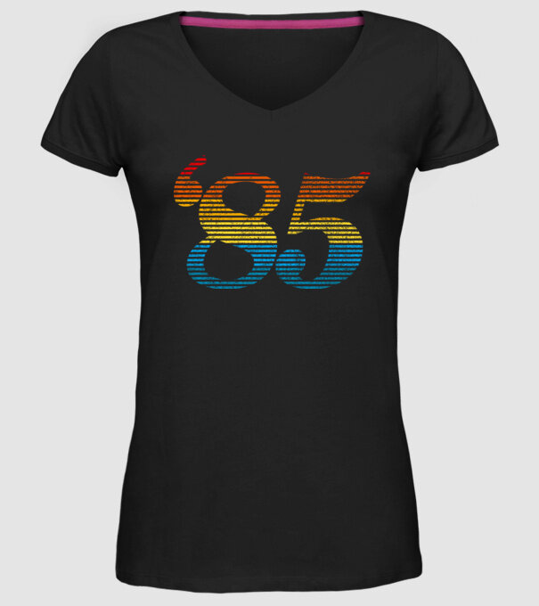 Retro Birthday 1985 model negru pe tricou
