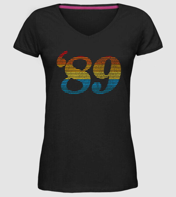 Retro Birthday 1989 model negru pe tricou