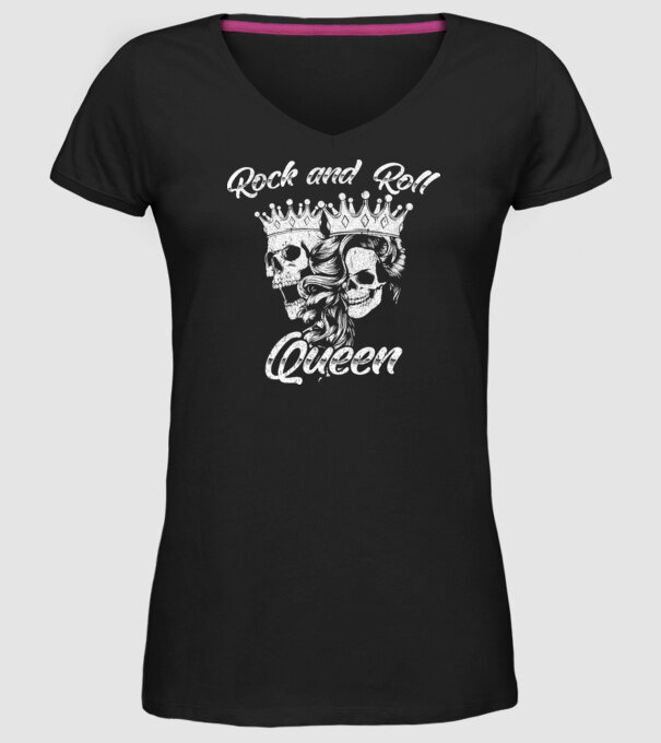RNR QUEEN model negru pe tricou