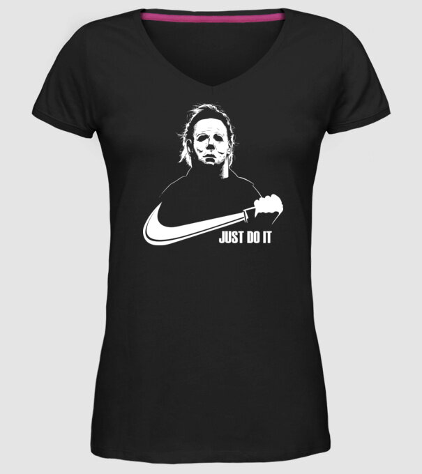 Serial killer model negru pe tricou