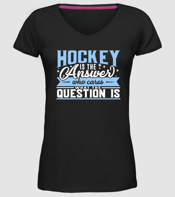 Sport is the answer HOCHEIST model negru pe tricou