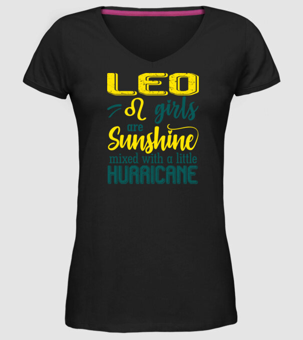 Sunshine with Hurricane LEO model negru pe tricou