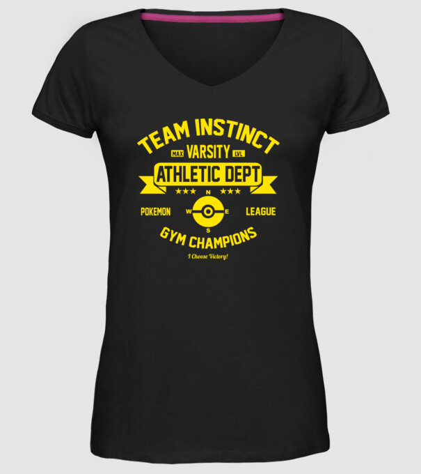 Team instinct champions model negru pe tricou
