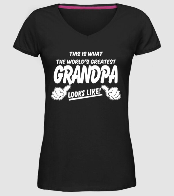 This is what the worlds greatest grandpa model negru pe tricou