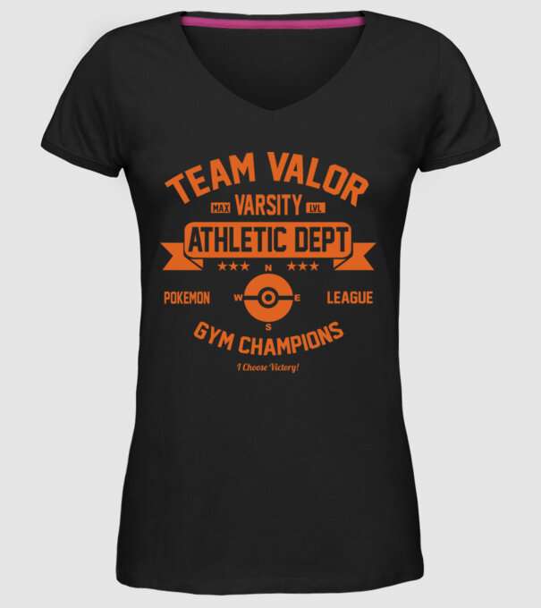 Valor champions model negru pe tricou