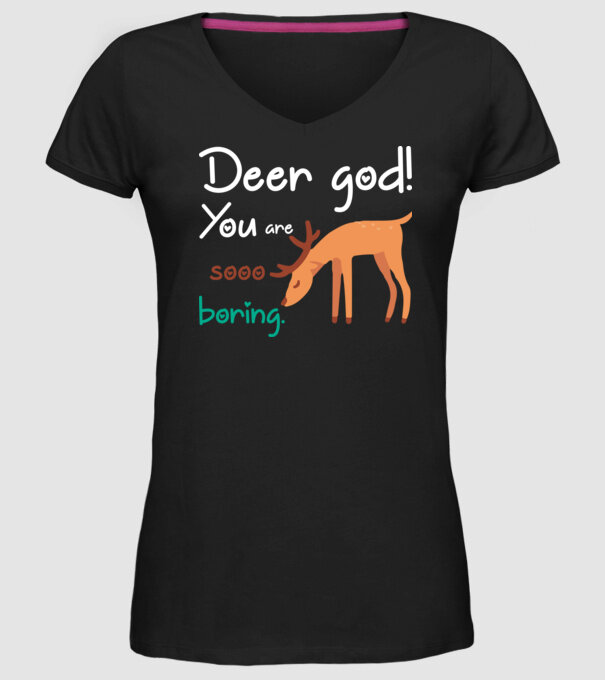 You = boring model negru pe tricou