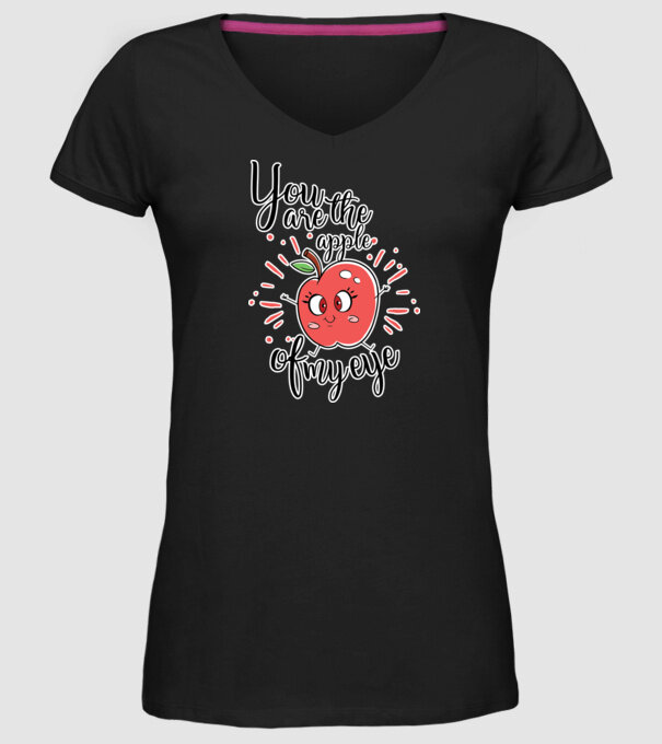 You drive me bananas you are the apple of my eye model negru pe tricou
