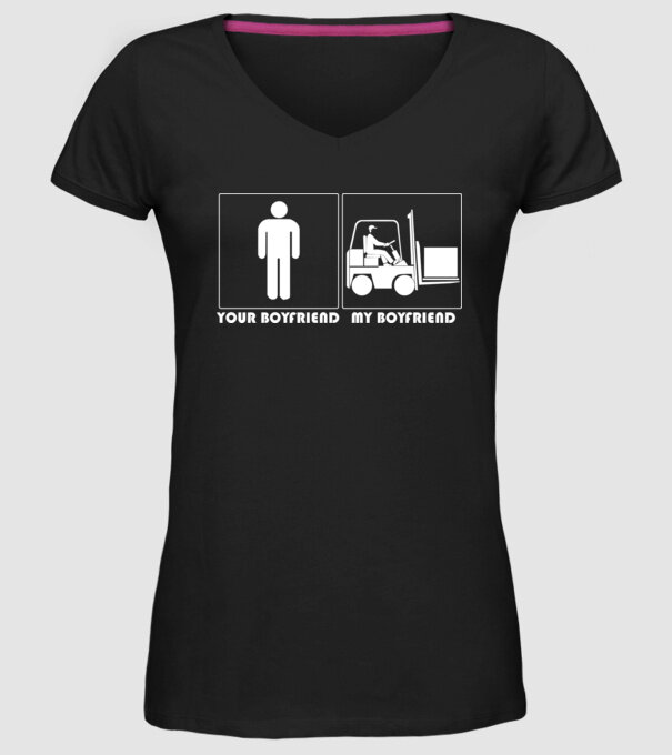 Your BYFRND MBYFRND model negru pe tricou