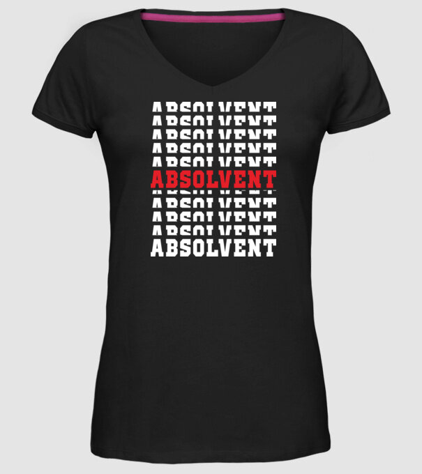 absolvent 2022 model negru pe tricou