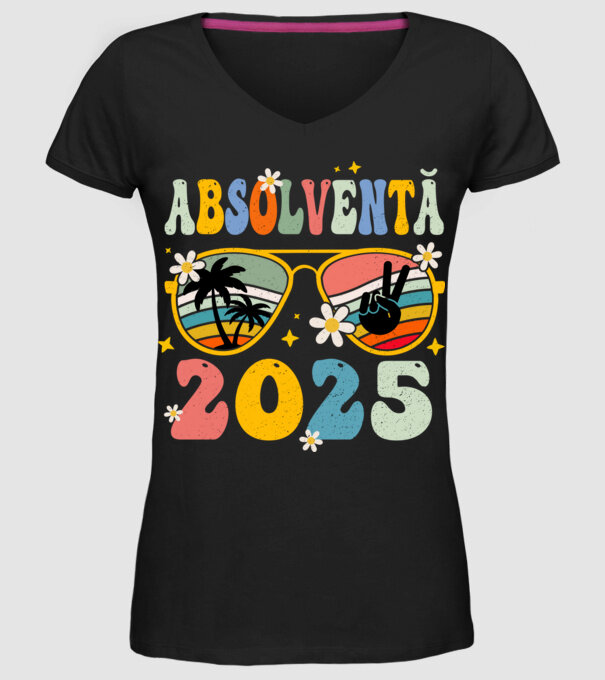 Absolventă 2025 model negru pe tricou