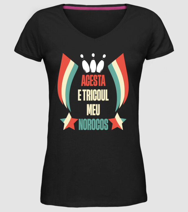 acesta e tricoul meu norocos model negru pe tricou