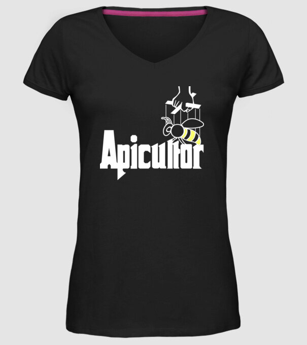 apicultor model negru pe tricou