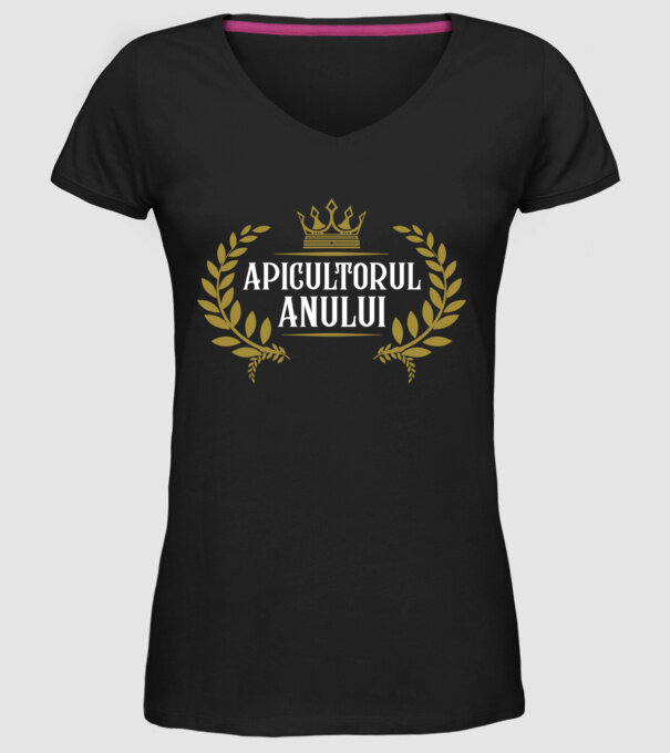 apicultorul anului model negru pe tricou