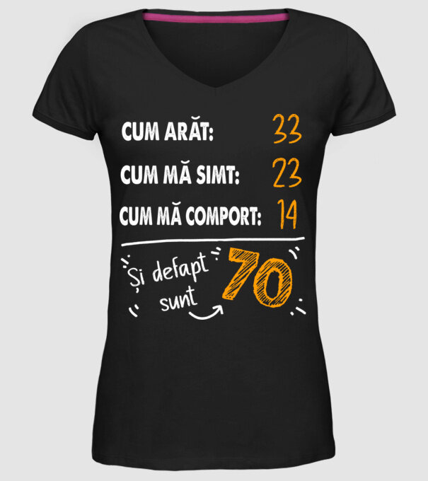 Aspect, senzație, comportament 70 Negru model negru pe tricou