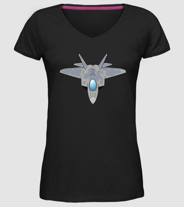 Avioane model negru pe tricou