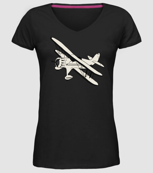 Avioane model negru pe tricou