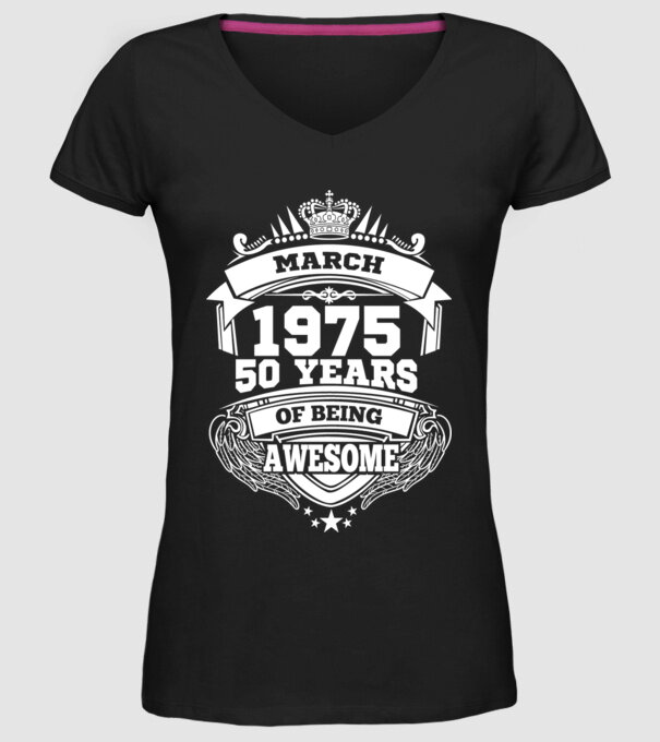 Awesome being of april 1975 model negru pe tricou