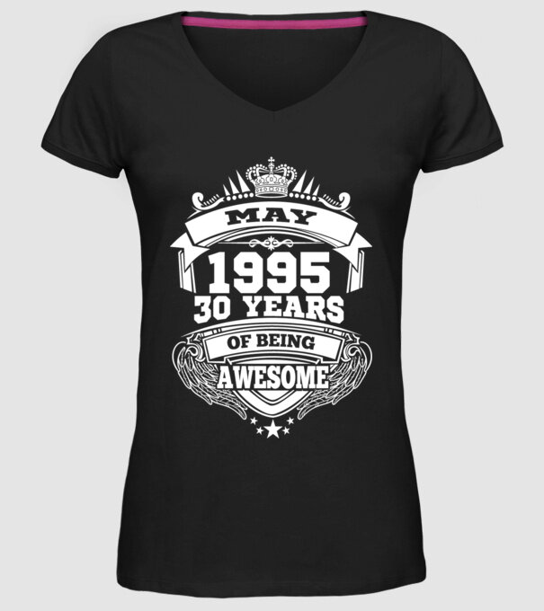 Awesome being of may 1995 model negru pe tricou