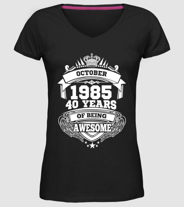 Awesome being of october 1985 model negru pe tricou