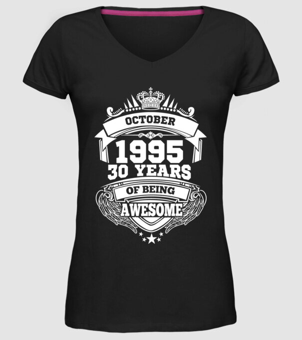 Awesome being of october 1995 model negru pe tricou