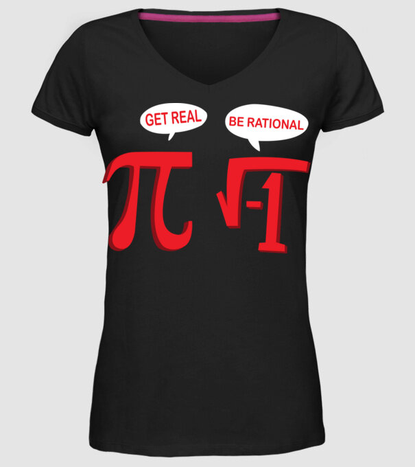 Be rational PI model negru pe tricou