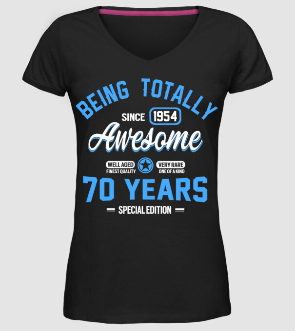 Being totally awesome 70 model negru pe tricou