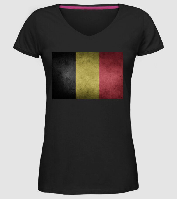 BELGIUM model negru pe tricou