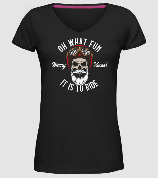 Biker Skull model negru pe tricou