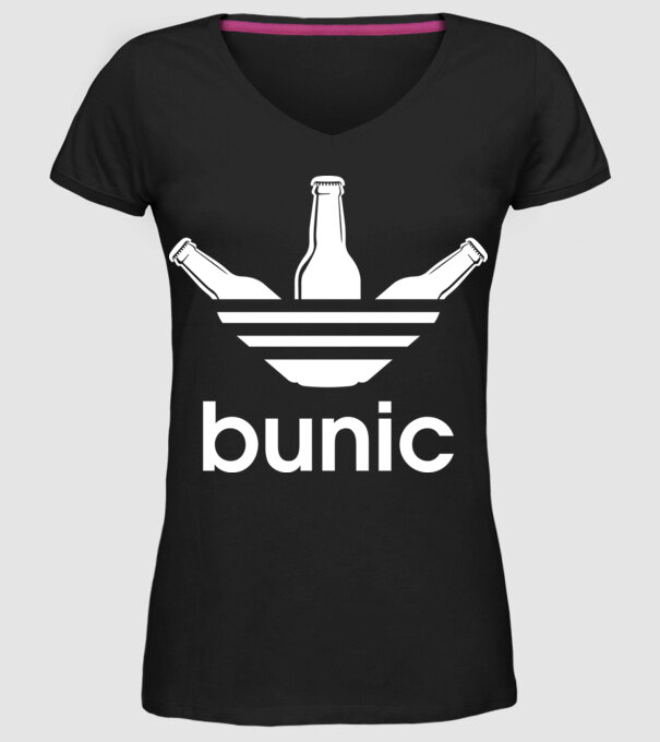 Bunicdidas model negru pe tricou