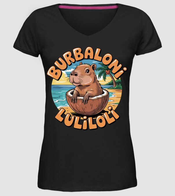 Burbaloni Luliloli model negru pe tricou