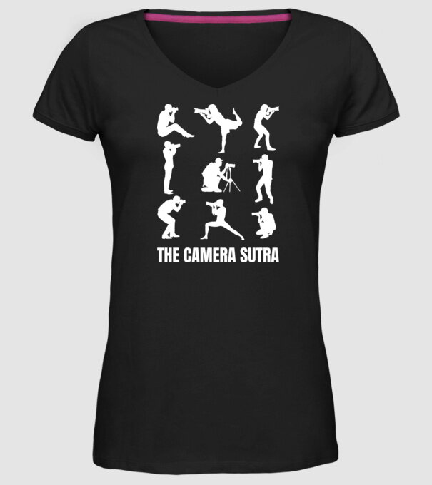 Camera sutra model negru pe tricou