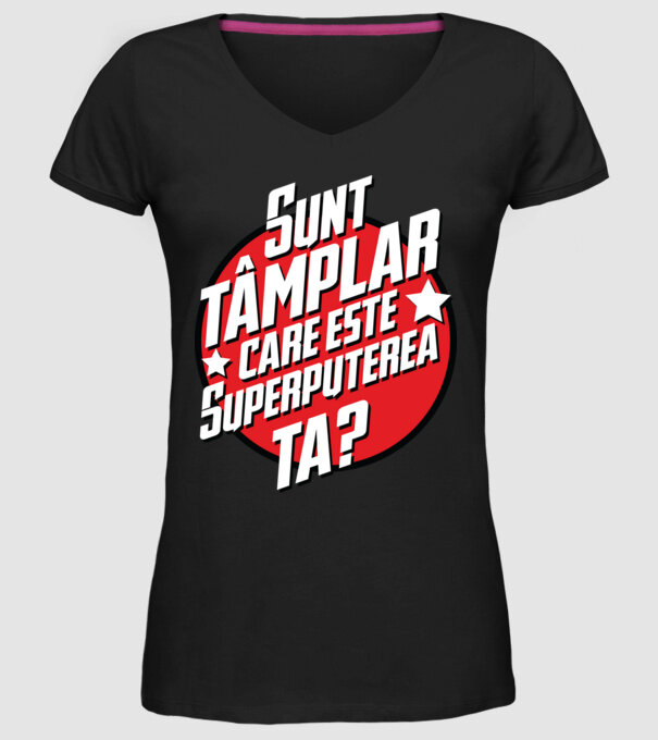 sunt tâmplar, care este superputerea ta? model negru pe tricou