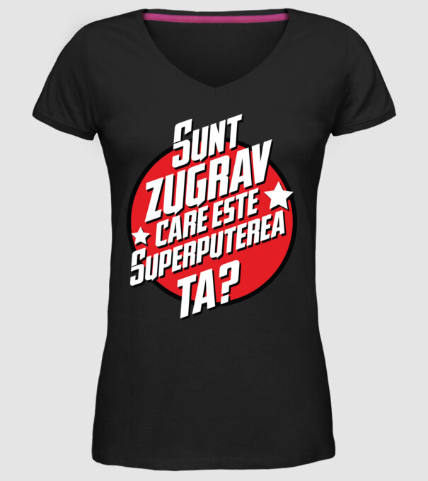 sunt zugrav, care este superputerea ta? model negru pe tricou