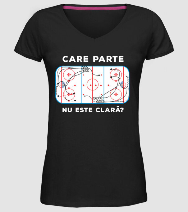 Care parte nu este clară? model negru pe tricou