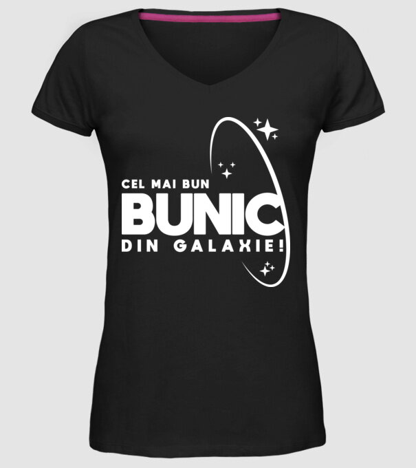 Cel mai bun bunic din Galaxie! model negru pe tricou
