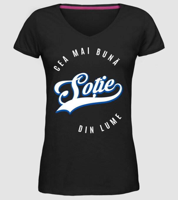Cea mai bună SOȚIE din lume model negru pe tricou