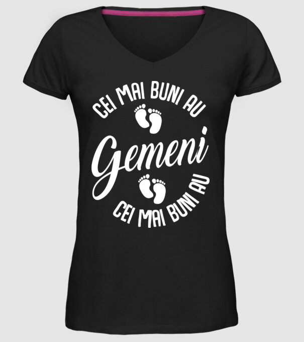 Cei mai buni au gemeni model negru pe tricou