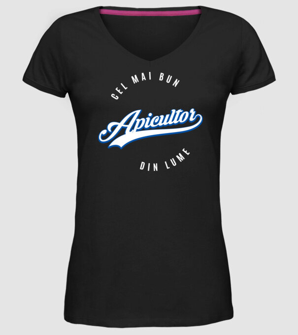Cel mai bun APICULTOR din lume model negru pe tricou