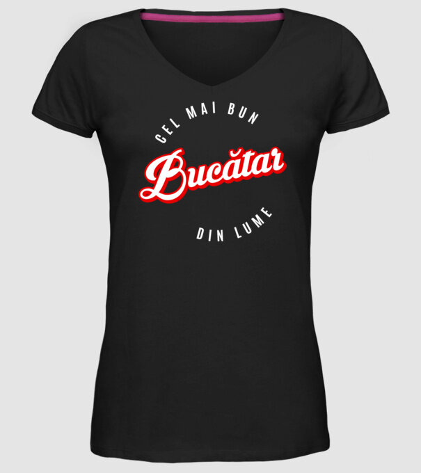 Cel mai bun BUCĂTAR din lume model negru pe tricou