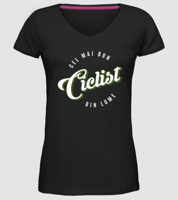 Cel mai bun Ciclist din lume model negru pe tricou