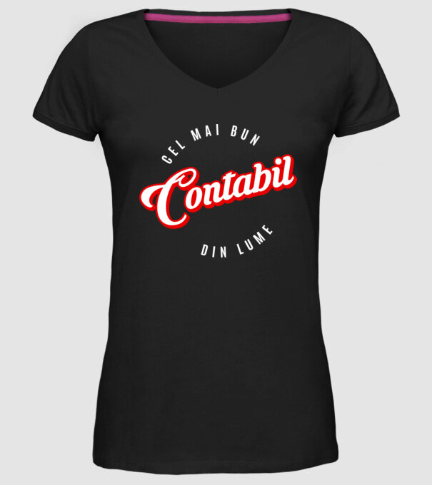 Cel mai bun CONTABIL din lume model negru pe tricou