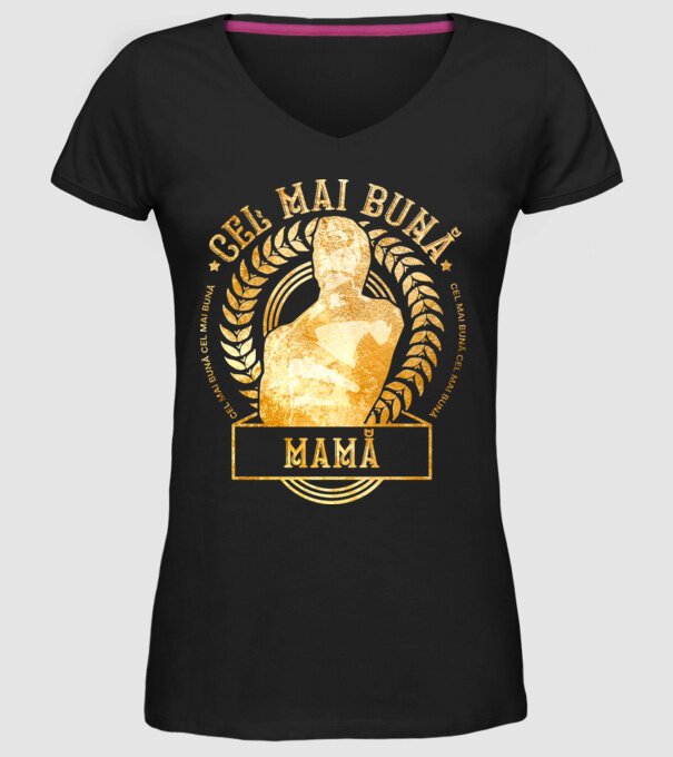 Cea mai bună mamă model negru pe tricou