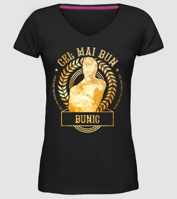Cel mai bun bunic model negru pe tricou