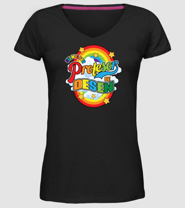 Cel mai bun de desen model negru pe tricou